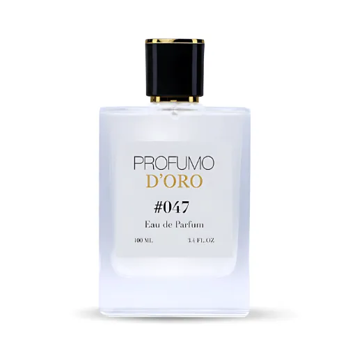 Profumo D’oro #047 – stilvoller Herrenflakon, Hauptansicht des frisch-würzigen Eau de Parfum
